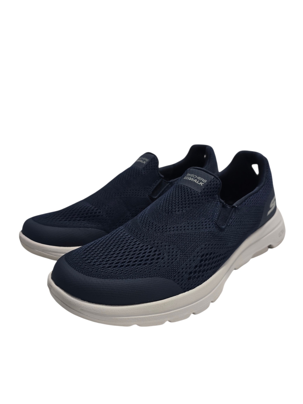 Skechers Go Walk Navy Slip-On Comfort Walking Shoes for Men - ULTRA GO Size 8.5